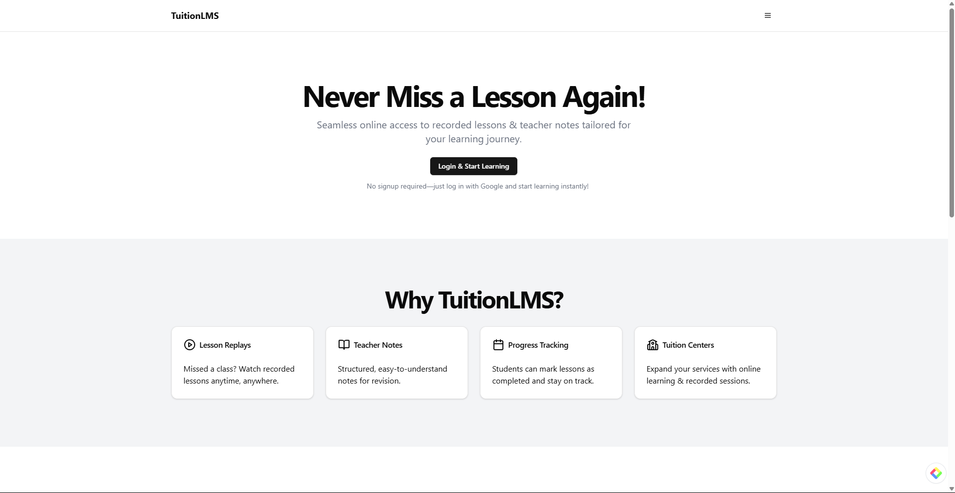 Learning Management System